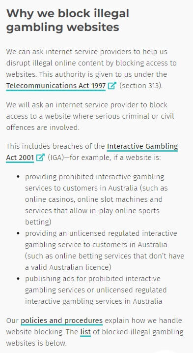 illegal austrlian casinos