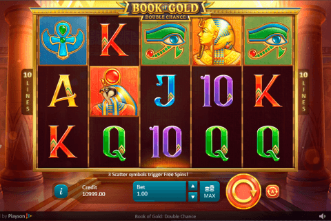 book of gold double chance playson pokie