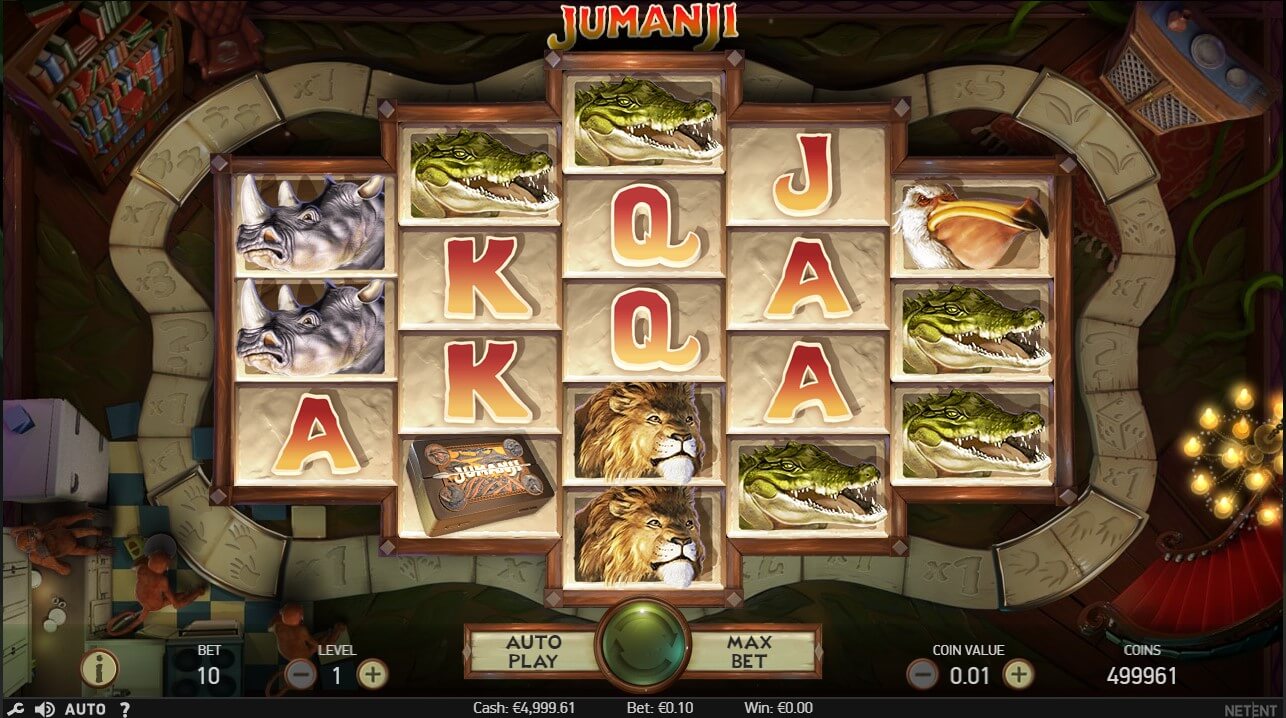 jumanji online slot screenshot