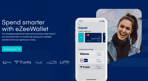 ezeewallet landing page